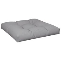 Palletkussen 70x70x12 cm stof grijs