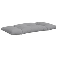 Palletkussens 2 st stof grijs