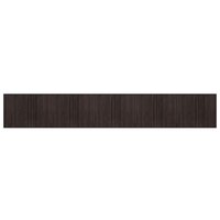 Vloerkleed rechthoekig 80x500 cm bamboe donkerbruin