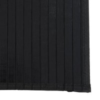 Vloerkleed rechthoekig 60x500 cm bamboe zwart