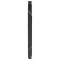 Vloerkleed rond 100 cm bamboe grijs
