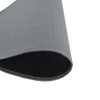 Vloerkleed rond 100 cm bamboe grijs
