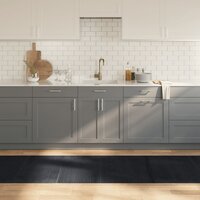 Vloerkleed rechthoekig 80x300 cm bamboe zwart