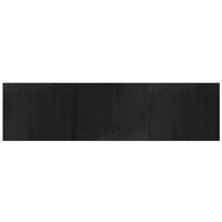 Vloerkleed rechthoekig 80x300 cm bamboe zwart