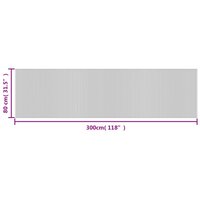 Vloerkleed rechthoekig 80x300 cm bamboe zwart