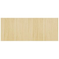 Vloerkleed rechthoekig 80x200 cm bamboe lichtnaturel