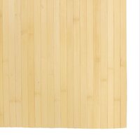 Vloerkleed rechthoekig 80x200 cm bamboe lichtnaturel