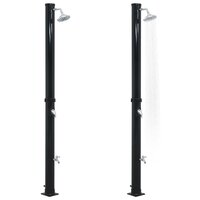Solardouche 20 L 220 cm zwart