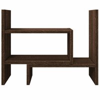 Bureau organiser 38,5x17x39 cm bewerkt hout bruin eikenkleur