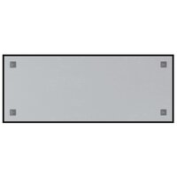 Magneetbord voor aan de wand 100x40 cm gehard glas zwart