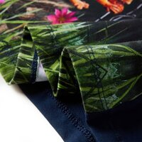 Kinderjurk met lange mouwen 92 marineblauw