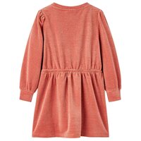 Kinderjurk met lange mouwen 92 middelroze