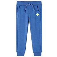 Kinderjoggingbroek 104 gem&ecirc;leerd blauw