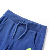 Kinderjoggingbroek 104 gem&ecirc;leerd blauw