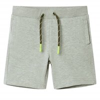 Kindershorts met trekkoord 128 gem&ecirc;leerd lichtkakikleurig
