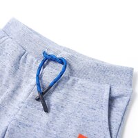 Kindershorts met trekkoord 92 gem&ecirc;leerd blauw