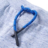 Kindershorts met trekkoord 92 gem&ecirc;leerd blauw