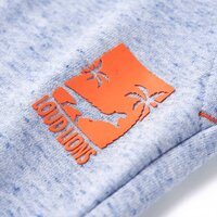 Kindershorts met trekkoord 92 gem&ecirc;leerd blauw