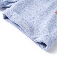 Kindershorts met trekkoord 92 gem&ecirc;leerd blauw