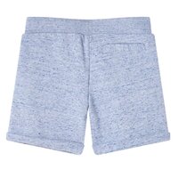 Kindershorts met trekkoord 116 gem&ecirc;leerd blauw