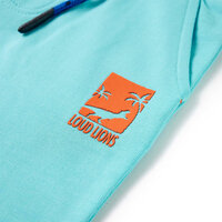 Kindershorts met trekkoord 116 zeeblauw