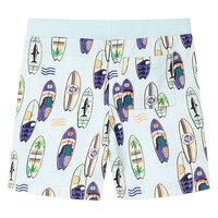 Kindershorts met trekkoord 140 gem&ecirc;leerd zachtblauw