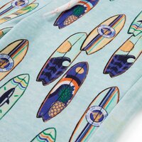 Kindershorts met trekkoord 140 gem&ecirc;leerd zachtblauw