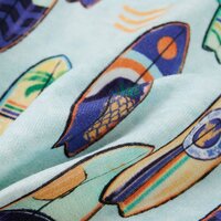 Kindershorts met trekkoord 140 gem&ecirc;leerd zachtblauw