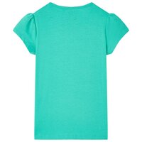 Kindershirt 128 mintkleurig
