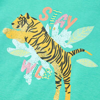 Kindershirt 128 mintkleurig