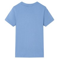 Kindershirt 104 middelblauw