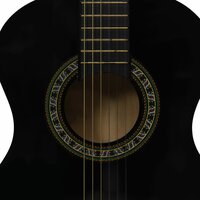 Gitaar klassiek beginner en kinderen 1/2 34&amp;quot; zwart