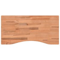 Bureaublad 80x(36-40)x2,5 cm massief beukenhout