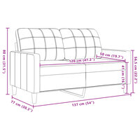 3-delige Loungeset met kussens en bolsters fluweel zwart