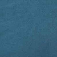 Tweezitsbank met sierkussens 120 cm fluweel blauw