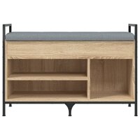 Schoenenbank 85,5x32x57,5 cm bewerkt hout sonoma eikenkleurig