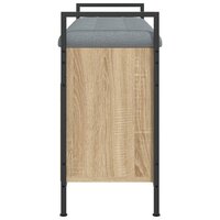 Schoenenbank 85,5x32x57,5 cm bewerkt hout sonoma eikenkleurig