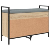 Schoenenbank 85,5x32x57,5 cm bewerkt hout sonoma eikenkleurig