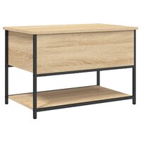 Opbergbankje 70x42,5x47 cm bewerkt hout sonoma eikenkleurig