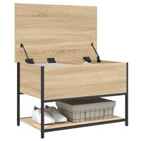 Opbergbankje 70x42,5x47 cm bewerkt hout sonoma eikenkleurig