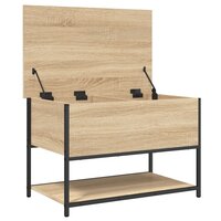 Opbergbankje 70x42,5x47 cm bewerkt hout sonoma eikenkleurig