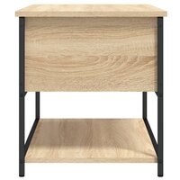 Opbergbankje 70x42,5x47 cm bewerkt hout sonoma eikenkleurig