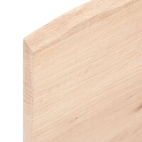 Wandschap 80x20x2 cm onbehandeld massief eikenhout