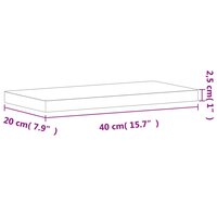 Wandschap 40x20x2,5 cm massief beukenhout