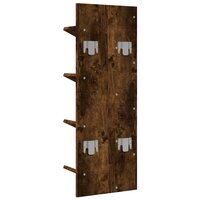Wandschap 4-laags 33x16x90 cm gerookt eikenkleurig