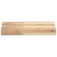 Wandschappen 4 st zwevend 60x30x4 cm onbehandeld acaciahout