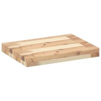 Wandschappen 4 st zwevend 60x30x4 cm onbehandeld acaciahout