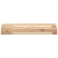Wandschappen 4 st zwevend 40x20x4 cm onbehandeld acaciahout