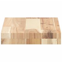 Wandschappen 4 st zwevend 40x20x4 cm onbehandeld acaciahout
