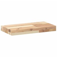 Wandschappen 4 st zwevend 40x20x4 cm onbehandeld acaciahout